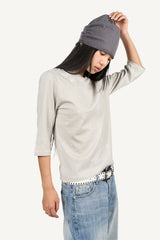 ペインティング ウォッシュド スリー クォーター Tシャツ