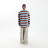 Striped Round Long Sleeve T-Shirts BR/SB
