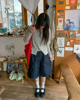 Vianne Stripe Sleeveless Cardigan Set