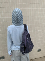 Lanno Stripe Color Matching Hoodie