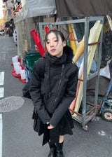 FUR HOOD CROP PADDING