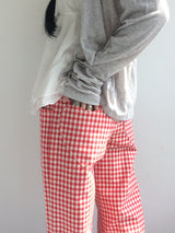 Heart Pocket Check Pants