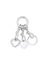 NO.609 [SILVER] SPIKY HEART KEY RING