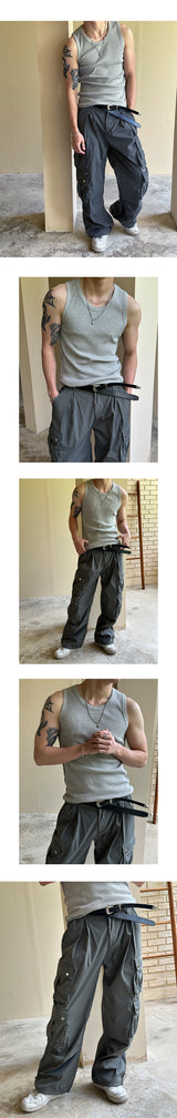 [S/S] Nylon parachute cargo pants(2color)