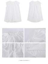 フレンチシャツ ルーズフィット ノースリーブTシャツ
