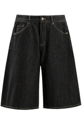 Raw Denim Cropped Shorts