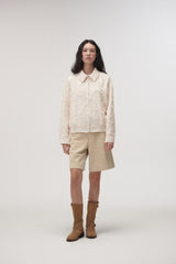 Jacquard blouson (Ivory)