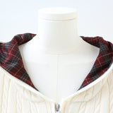 Layered Check Lining Hoodie Zip-Up 233237252