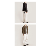 ワイドフィット2タックプリーツスウェットパンツ (WHITE / 起毛)