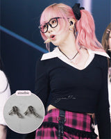 [Aespa Giselle, NMIXX Haewon Piercing] Vintage Knot Piercing - Silver