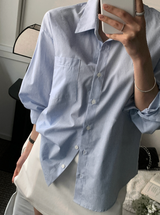 Prussy Classic Striped Cotton Shirt / 2 colors