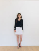 Double Check Mini Skirt - Ivory