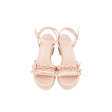 DOLLY RIBBON WEDGE HEELS [PINK]