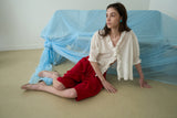 Moi ruffle blouse_ivory