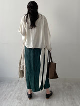 Jacquard flower long skirt