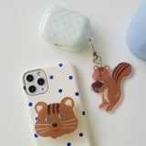 Chubby Cheeks Squirrel Keyring