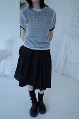 bubble shirring tee (4color)