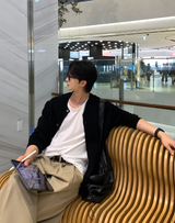 クレートミルドラウンドボタンカーディガン