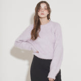 WOOL BRUSHED SWEATER [VIOLET]