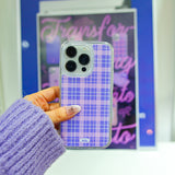 【MADE】Check Jelly hard Phone case