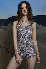 WOOD SLEEVELESS TOP
