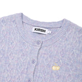 SMALL CHERRY CABLE KNIT CARDIGAN [LAVENDER]