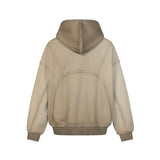Meryl Patchwork Pocket Hoodie Zip-up