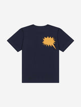 1/2 バブルガムテキストTシャツ (ネイビー)