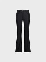  Eyelet Bootcut Pants_Black