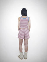 COZY SWEAT SHORTS (RED)