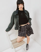 Dami Tartan Pleats Mini Skirt