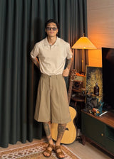 Overfit Bermuda Backbanding Slacks Shorts 3COLOR