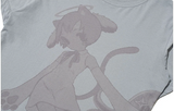 キャットガールインスペースTシャツ