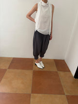 scarf drape sleeveless