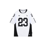 スポーティナイロンフットボールオーバーフィットTシャツ