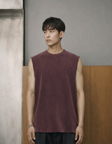 Washed Vintage Wide-Shoulder Tank