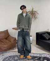 PLカーブドウォッシュ加工デニムパンツ