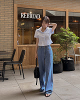 Odd denim shoulder bag