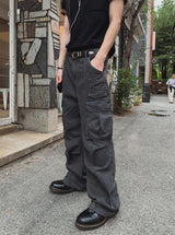 Aki Studded Parachute Cargo Pants