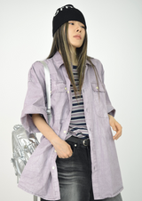 (UNISEX)ラベンダーブリーズボックスシャツ(4colors)
