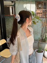 ストライプヘアシュシュ (3color)