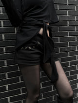 eyelet low-rise shorts
