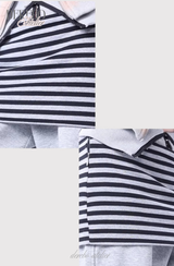 Gradient Off-Shoulder Zip-Up (TOP)