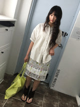ハシタフラワーシフォンミニスカート