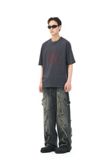 ROCK LOGO TEE - CHARCOAL