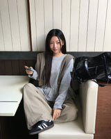 Soft Layered Frill Long Sleeve T-Shirt