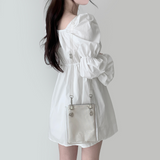 Pony shirring dress