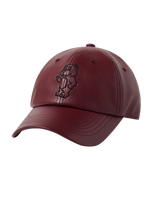 26SS LINE AC BEAR VEGAN LEATHER BALL CAP
