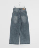 Lunen Washing Wide Denim Pants
