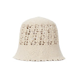VA Plate Crochet Bucket Hat / Ivory
